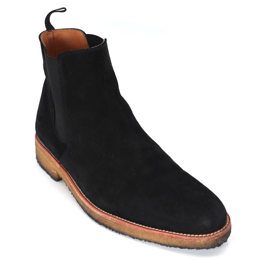ORO Los Angeles Chelsea Boots Mens 10 Black Suede Crepe Sole Casual Dress Shoes